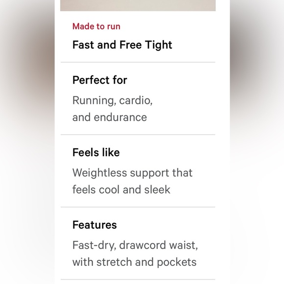 Lululemon Fast and Free Tights - Picture 8 of 8
